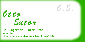 otto sutor business card
